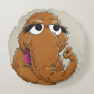 Vintage Snuffy Round Pillow