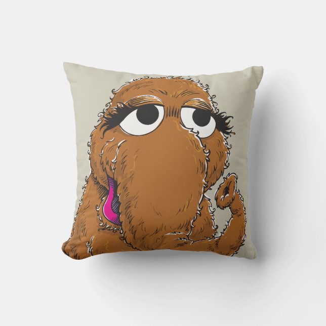 Vintage Snuffy Throw Pillow (Front)