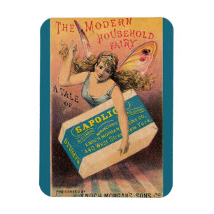 Vintage Soap Ad House Fairy Magnet