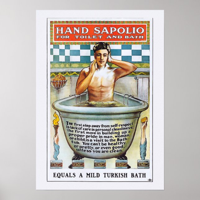 Vintage Soap Poster - Hand Sopolio (Front)