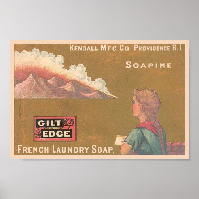 Vintage Soapine French Laundry Soap Poster (Front)
