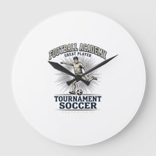 Vintage Soccer Academy Tournament Player Shirt (2) Large Clock