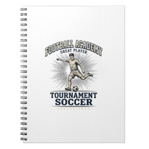 Vintage Soccer Academy Tournament Player Shirt (2) Notebook