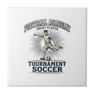 Vintage Soccer Academy Tournament Player Shirt (2) Tile