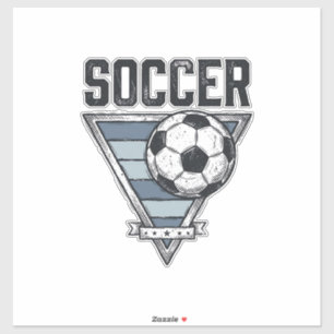 Vintage Soccer Ball Triangle Badge Shirt Design (2