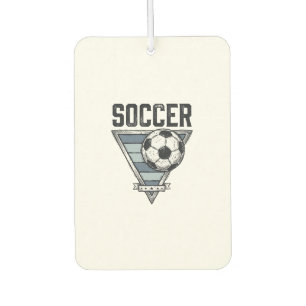 Vintage Soccer Ball Triangle Badge Shirt Design (2 Air Freshener