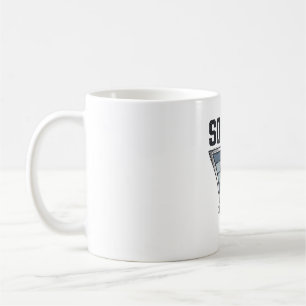 Vintage Soccer Ball Triangle Badge Shirt Design (2 Coffee Mug