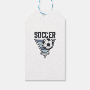Vintage Soccer Ball Triangle Badge Shirt Design (2 Gift Tags