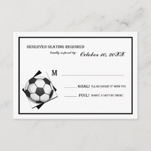 Vintage Soccer Bar Mitzvah Réponse noir et blanc