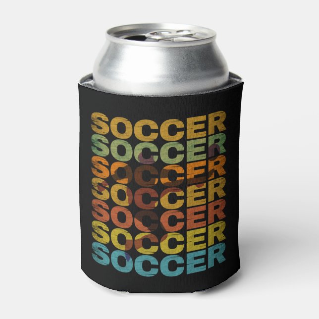 VINTAGE SOCCER CAN COOLER (Can Front)
