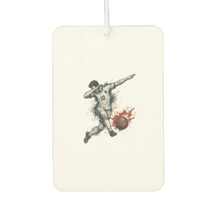 Vintage Soccer Dab Player Graphic Shirt Design_1 Air Freshener