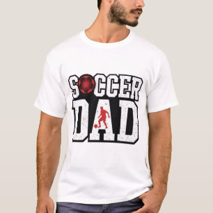 Vintage Soccer Dad Distressed Sports Typography Sh T-Shirt