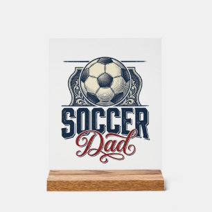 Vintage Soccer Dad Shirt Design_1 Acrylic Sign