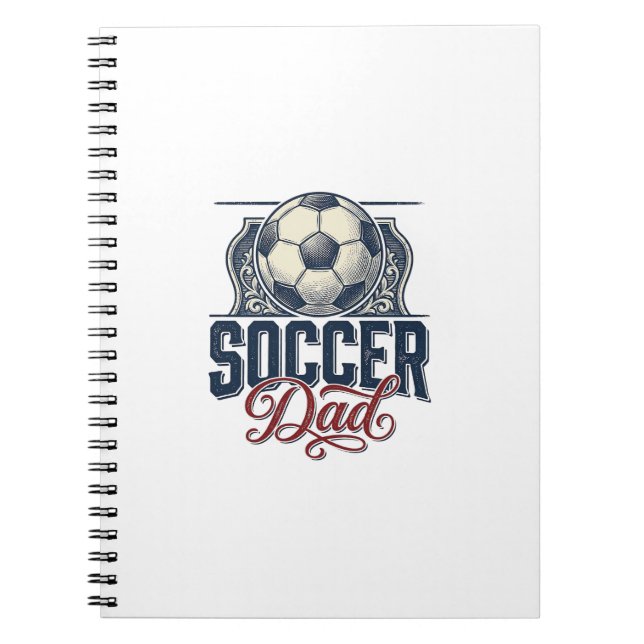 Vintage Soccer Dad Shirt Design_1 Notebook (Front)