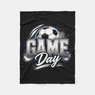 Vintage Soccer Game Day Shirt Men Women Kids Fleece Blanket