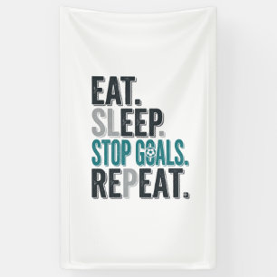 Vintage Soccer Goalie Eat Sleep Stop Goals Shirt_1 Banner
