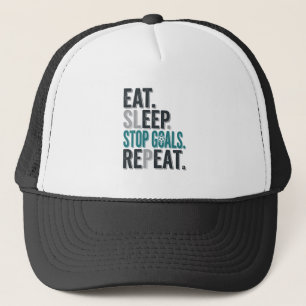 Vintage Soccer Goalie Eat Sleep Stop Goals Shirt_1 Trucker Hat