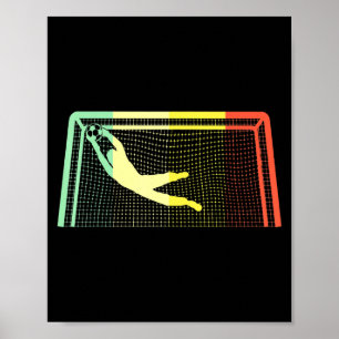 Vintage Soccer Goalie Goalkeeper For Boys Girls T Poster