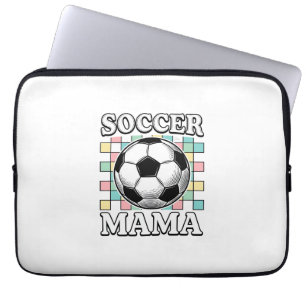 Vintage Soccer Mama Engraving Shirt Design_1 Laptop Sleeve