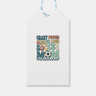Vintage Soccer Mom Proud Loud Shirt Design_1 Gift Tags