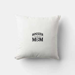 Vintage Soccer Mom Shirt Vector Design_1 Throw Pillow