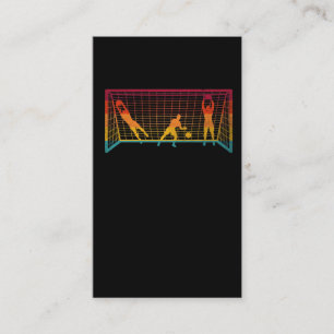 Vintage Soccer Player Goalkeeper Goalie Business Card