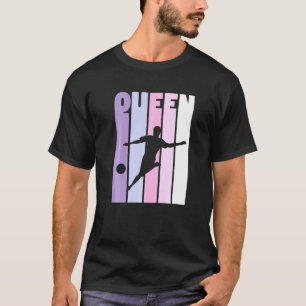Vintage Soccer Queen Soccer Player Coach Girls Soc T-Shirt