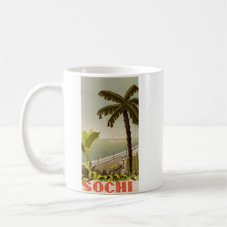 Vintage Sochi Marine Station Fine Art Travel Coffee Mug