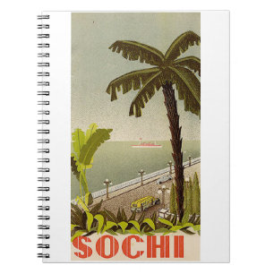 Vintage Sochi Marine Station Fine Art Travel Notebook