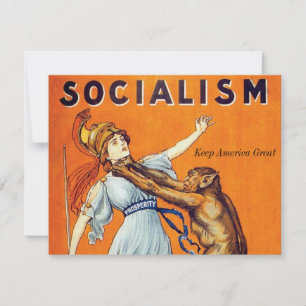 Vintage Socialism Political Holiday Card