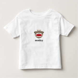 Vintage Sock Monkey with Customizable Text Toddler T-shirt