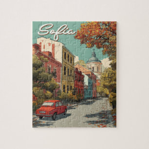 Vintage Sofia   Bulgarian Capital Travel  Jigsaw Puzzle