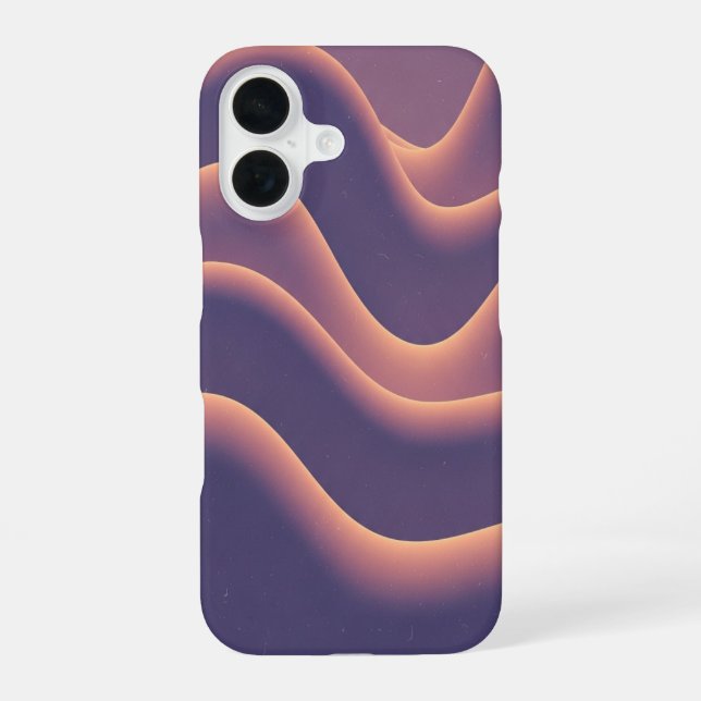 Vintage Soft Nebula iPhone 16 Case (Back)