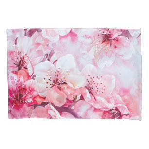 Vintage Soft Pink Petal Blossom Pillowcase