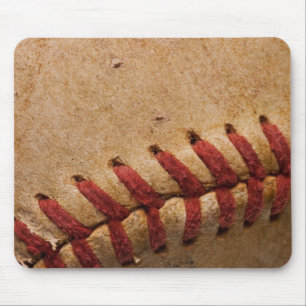 Vintage Softball Close-Up Customized Template Mouse Pad