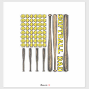 Vintage Softball Dad Bat And Ball Vector Shirt Des