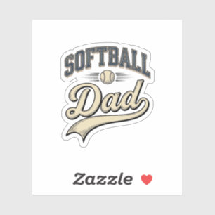 Vintage Softball Dad Sports Father Shirt Design (2