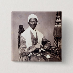 Vintage Sojourner Truth Portrait 2 Inch Square Button