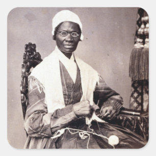 Vintage Sojourner Truth Portrait Square Sticker