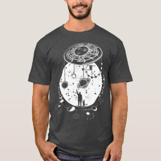 Vintage Solar System Astronomy Science Father and  T-Shirt