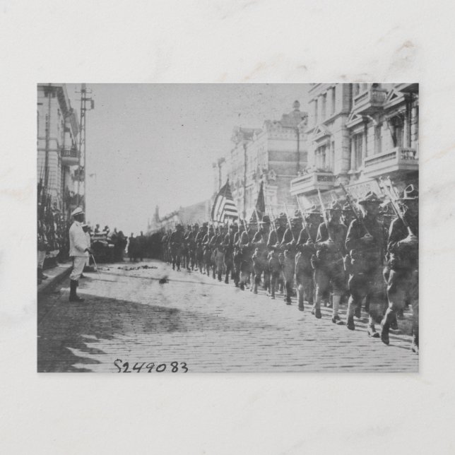 Vintage Soldiers Postcard (Front)