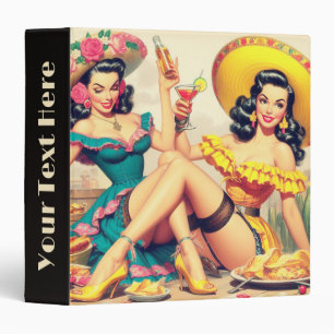Vintage Sombrero Girls Binder