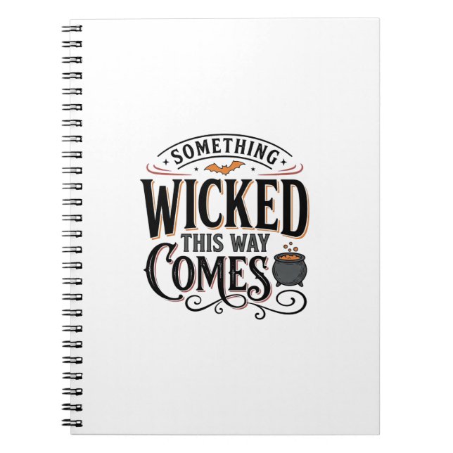 Vintage Something Wicked Halloween Shirt Design_1 Notebook (Front)