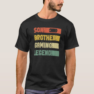 Vintage son brother gaming legend retro video game T-Shirt