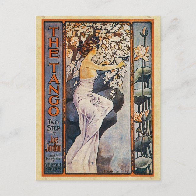 Vintage Song Sheets - The Tango Postcard (Front)