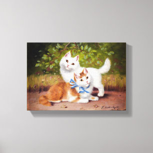 Vintage Sophie Sperlich Kittens Canvas Print