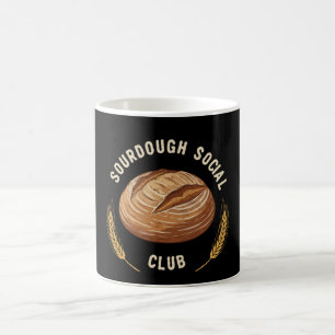 Vintage Sourdough Social Club Artisan Bread Bake Magic Mug