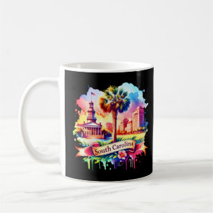 Vintage South Carolina Map Retro us state Coffee Mug