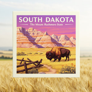 Vintage South Dakota Tile