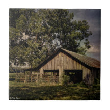 Vintage South Georgia Barn ceramic tile